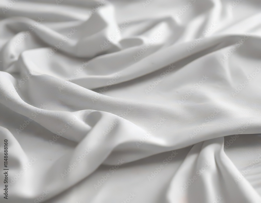 Obraz premium Subtle grey texture on white cloth, soft, abstract , graphic, background image