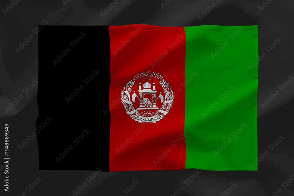 Fototapeta premium AFGANISTAN FLAG