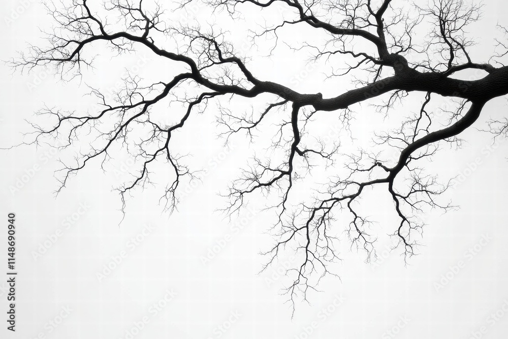 Bare Branches Against White Sky Bare Branches Against White Sky