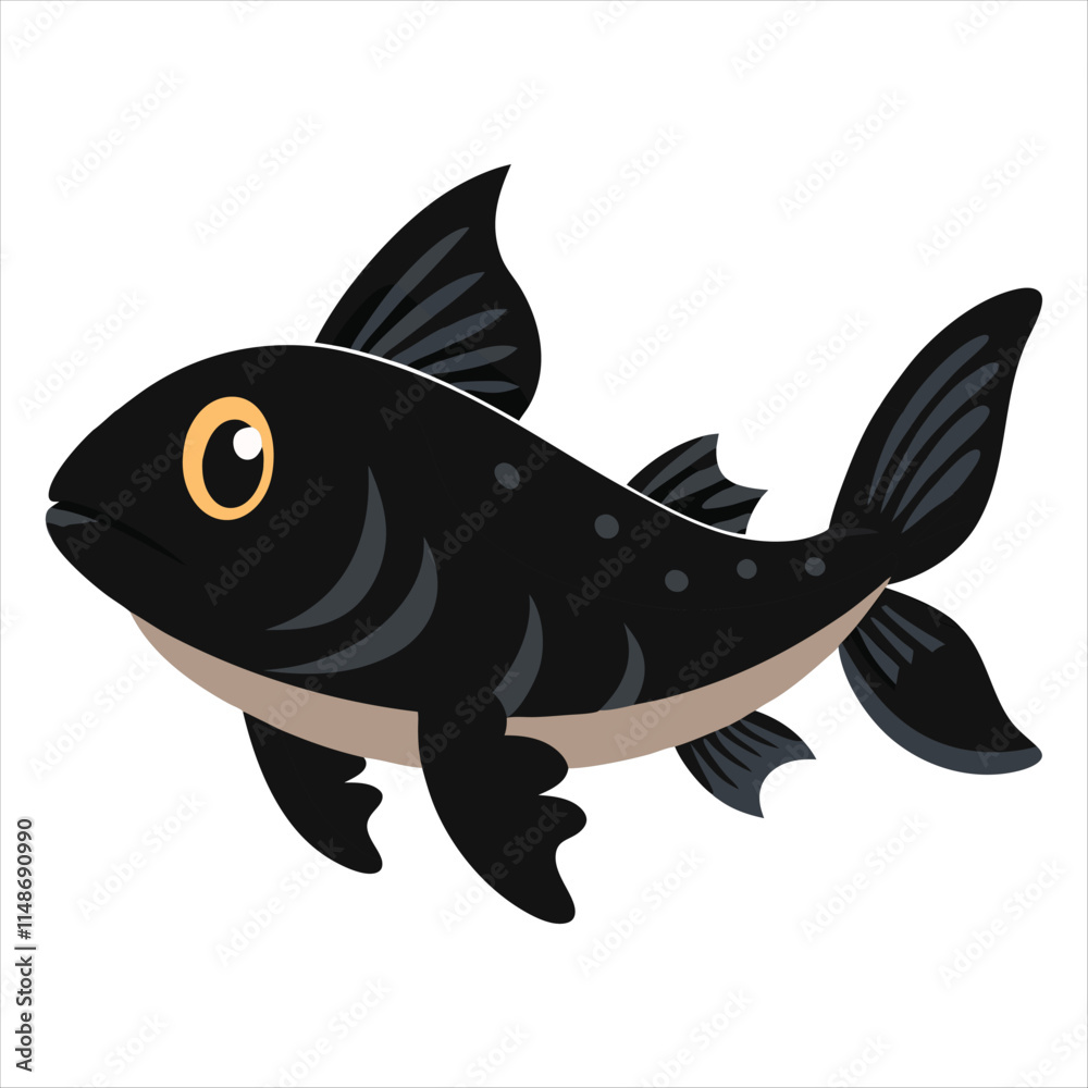 Fototapeta premium A marine fish vector illustration