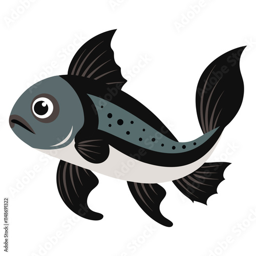 A  marine fish vector illustration 