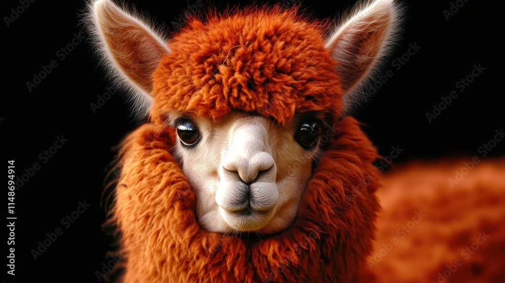 Happy pets collection A fluffy alpaca with big eyes Happy pets collection A fluffy alpaca with big eyes
