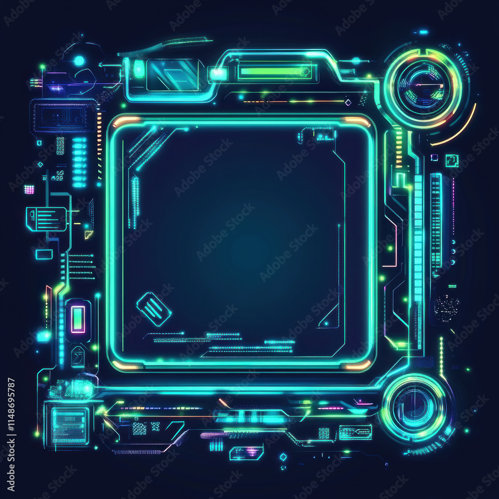 Fototapeta premium electronic circuit board