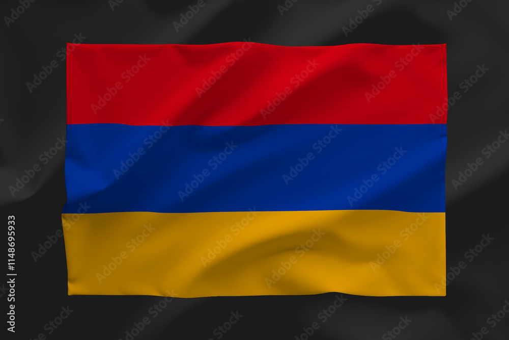 Naklejka premium ARMENIA FLAG