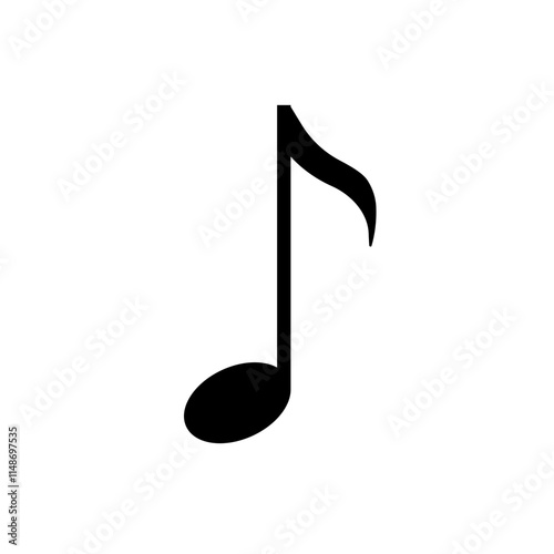 music note icon. Musical note