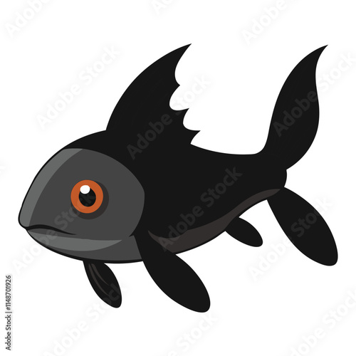 A  marine fish vector illustration 