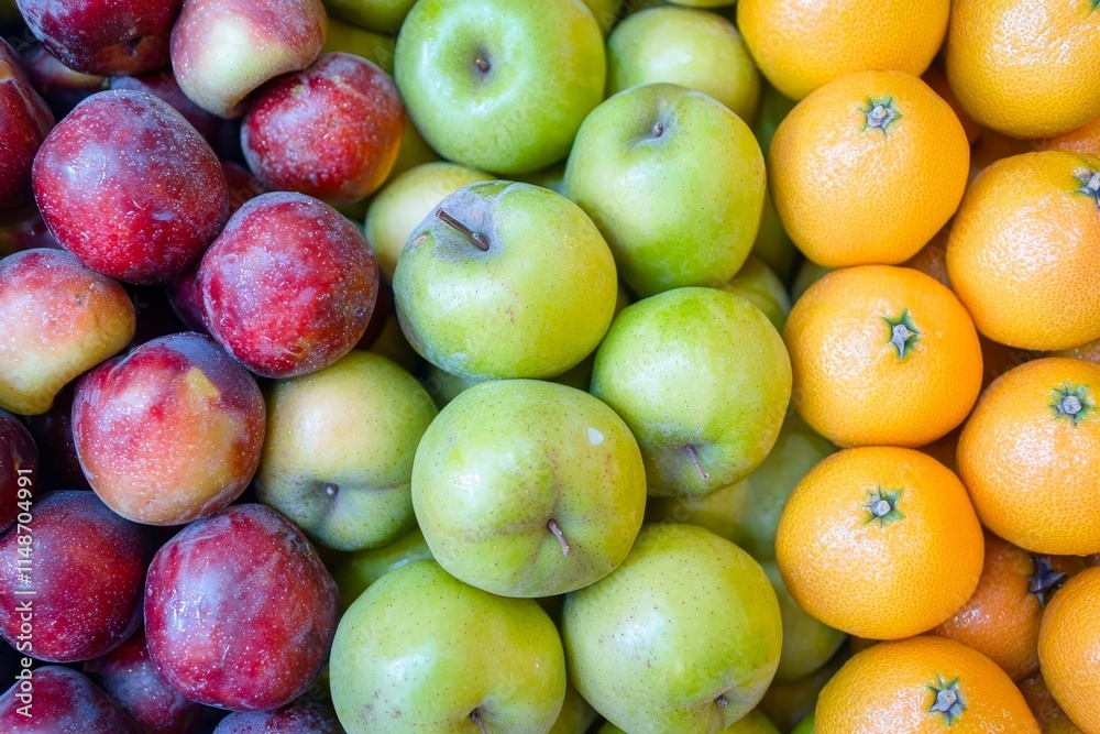 Colorful fruits and vegetables in the produce section of the grocery store. Colorful fruits and vegetables in the produce section of the grocery store.