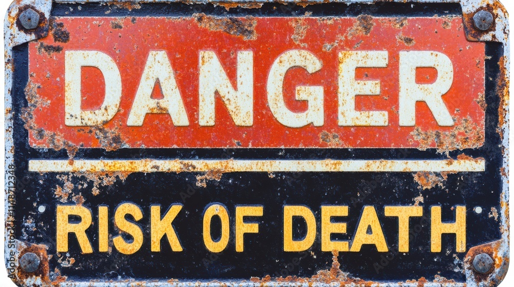Fototapeta premium The Danger Risk of Death