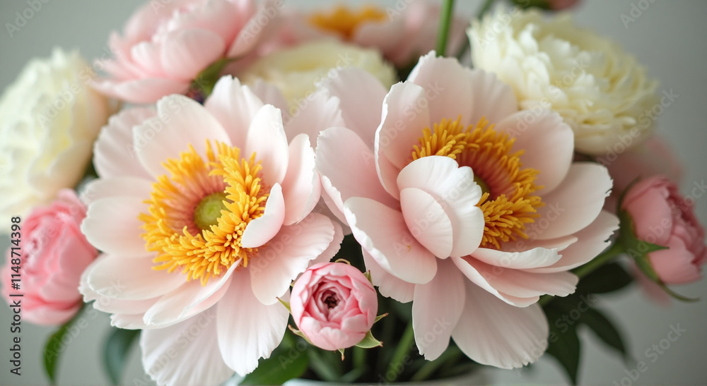 Fototapeta premium pink and white chrysanthemum