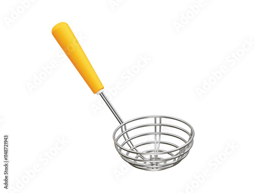 Frying Strainer icon illustration 3d