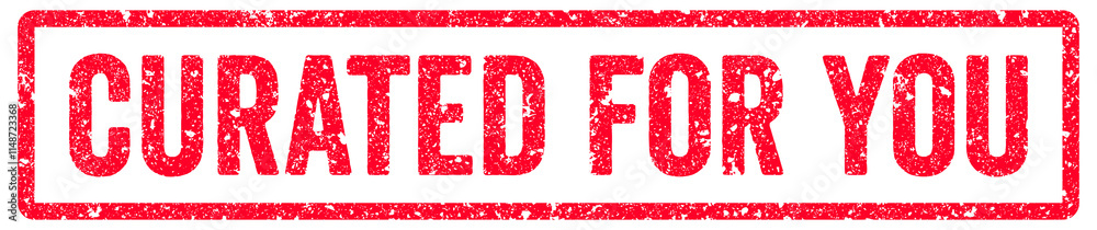 Curated for You Stamp Transparent Seal, Red Grunge Curated for You Word Rubber Stamp Seal Curated for You Stamp Transparent Seal, Red Grunge Curated for You Word Rubber Stamp Seal