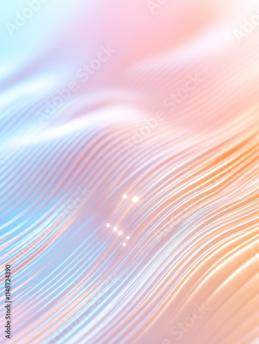 Surreal Pastel Circuitry Abstract Tech Flow with Minimalist Energy photo