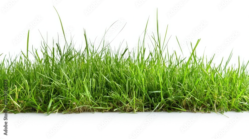 Lush green grass isolated on white background. (2) Lush green grass isolated on white background. (2)