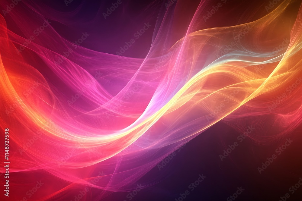 Abstract Colorful Waves Flowing Dynamically Abstract Colorful Waves Flowing Dynamically