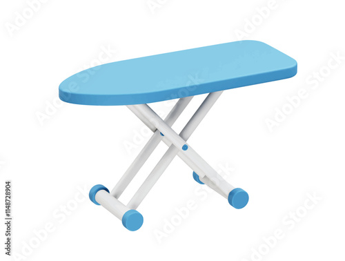 3d illustration of ironing board. Ironing board 3d render illustration