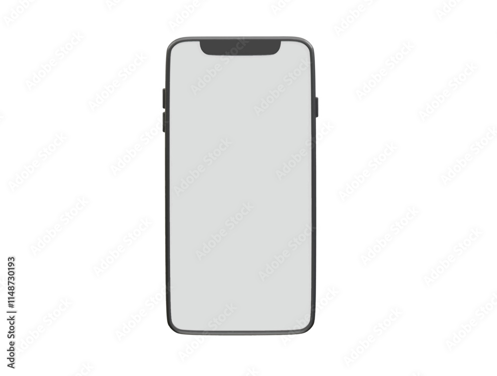 Phone icon illustration 3d. Smart phone icon vector render Phone icon illustration 3d. Smart phone icon vector render