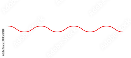 Wavy, waving line. Billowy, undulating zigzag, crisscross stripes