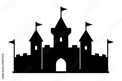castle vector illustration