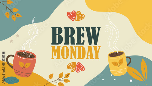 Brew monday design templet banner