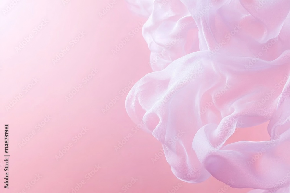 Dreamlike Abstract Pastel Forms on Soft Pink Background Dreamlike Abstract Pastel Forms on Soft Pink Background