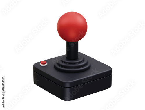 Joystick icon illustration 3d render vector