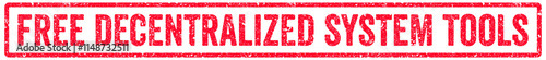 Free Decentralized System Tools Stamp Transparent Seal, Red Grunge Free Decentralized System Tools Word Rubber Stamp Seal