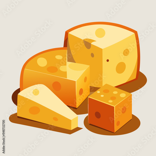 cheese on white