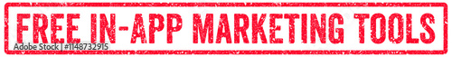 Free In-App Marketing Tools Stamp Transparent Seal, Red Grunge Free In-App Marketing Tools Word Rubber Stamp Seal