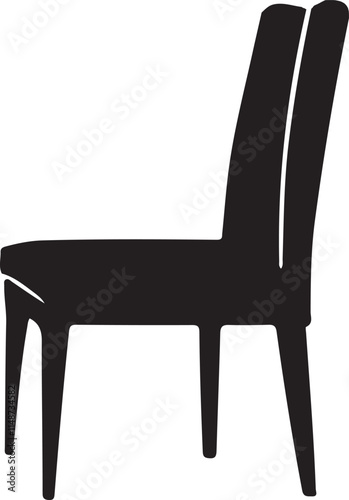 black and white char silhouette design