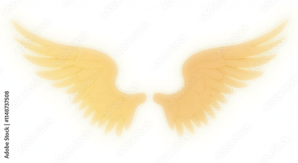 Fototapeta premium angel wings isolated on white