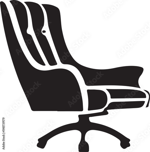 black and white char silhouette design