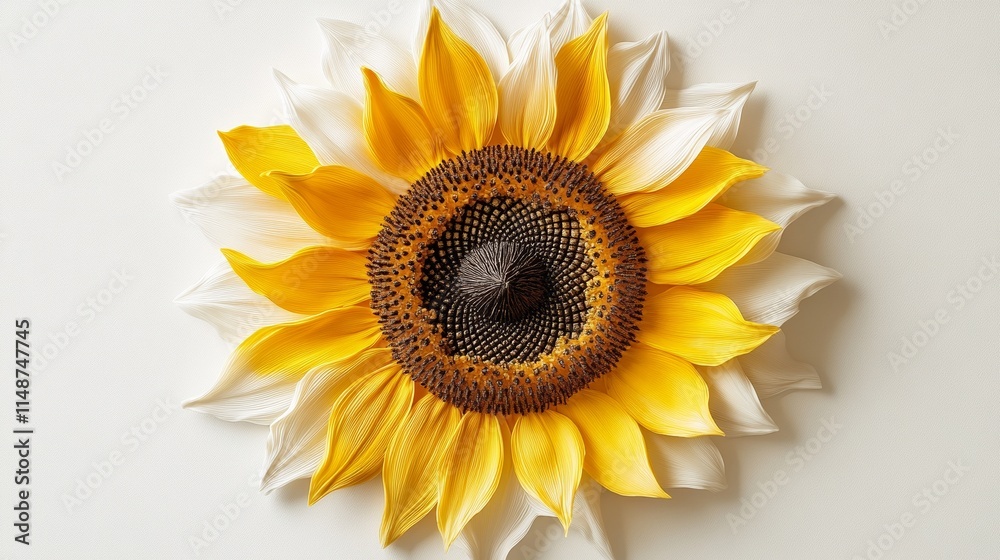 Obraz premium Vibrant sunflower with bright yellow petals.