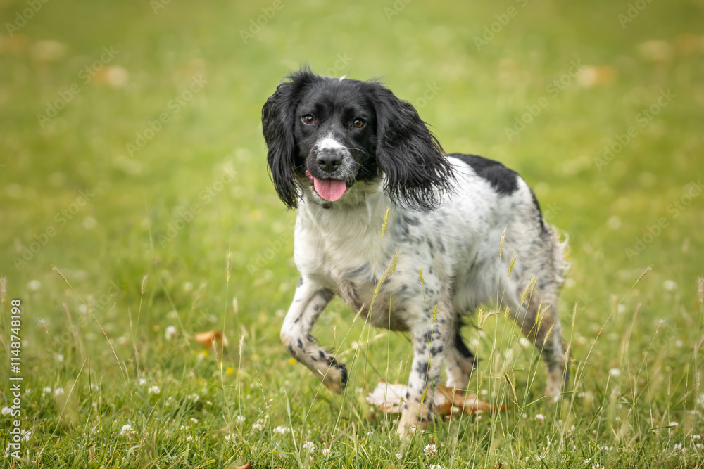 Blue Roan Cocker Spaniel on Windsor Long Walk