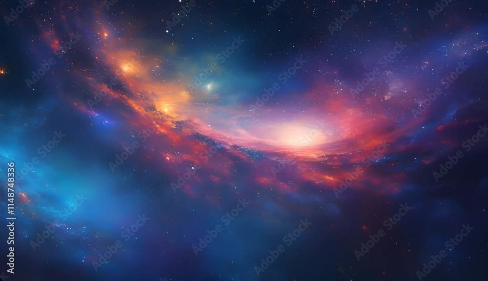 colorful galaxy cosmos nebula space background