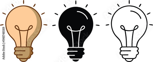 Lightbulb Ideas Illumination, Creativity, Innovation, Design, Concepts