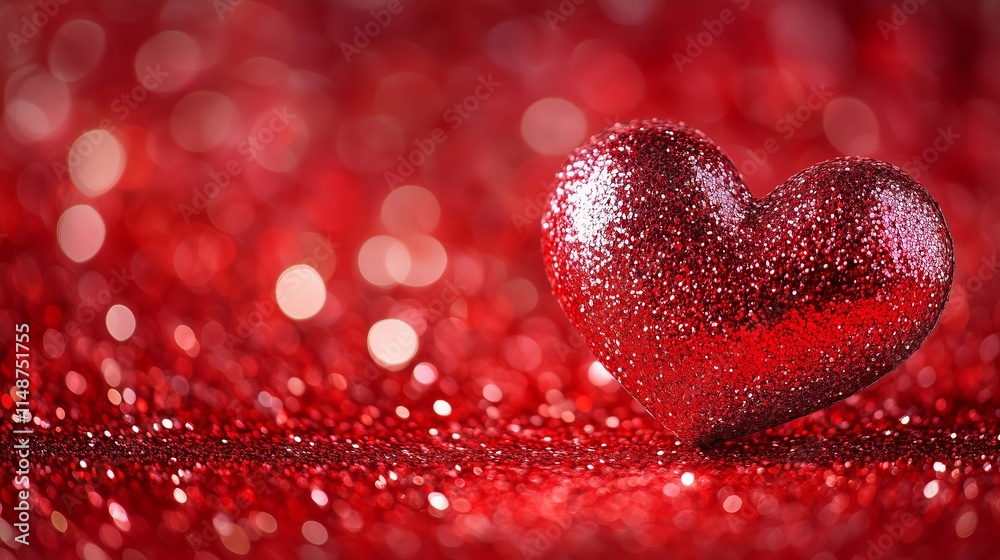 Red heart bokeh background for Valentine's Day celebration on a red background. Red heart bokeh background for Valentine's Day celebration on a red background.