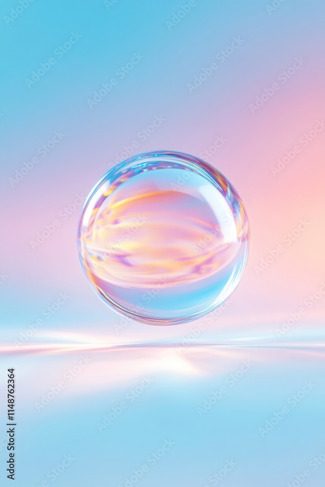 Ethereal Sphere with Dynamic Gradients and Reflections Ethereal Sphere with Dynamic Gradients and Reflections