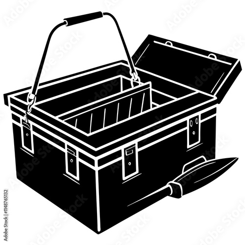 Fishing Tackle Box  vector illustration