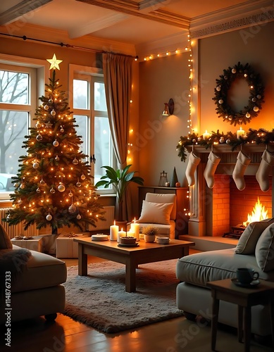 Holiday Cheer in Every Corner: Complete Lounge Interior Design