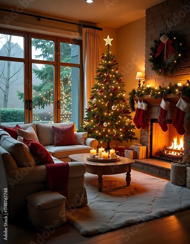Christmas-Themed Lounge: A Perfect Blend of Comfort and Style