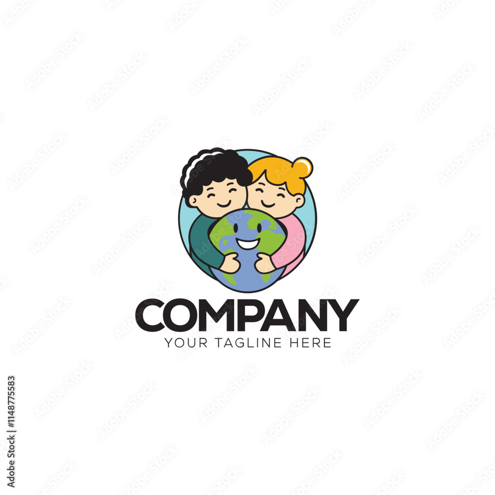 Logo of a happy planet. Logo of a happy planet.