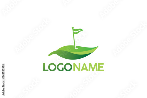Golfing logo design. 