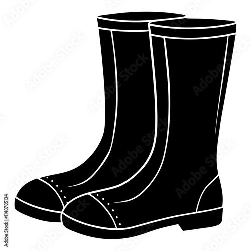 Fisherman's Boots  vector illustration