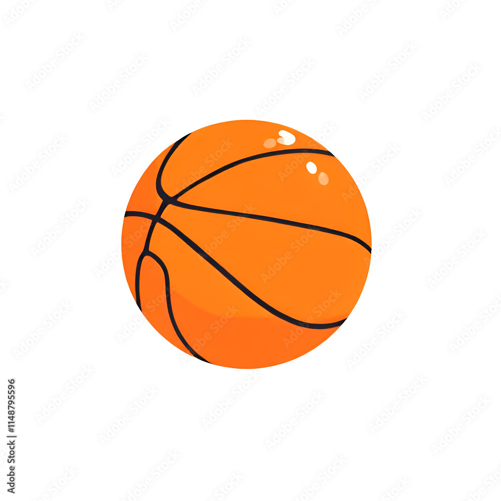 Fototapeta premium basketball ball isolated on white