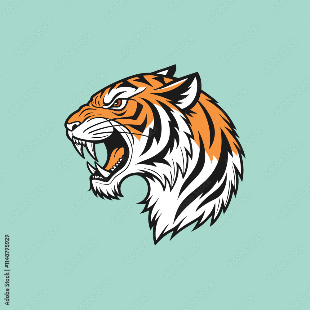 A tiger head vector is a digital, scalable illustration of a tiger's face, featuring bold lines and vibrant colors, often used in logos and artwork. A tiger head vector is a digital, scalable illustration of a tiger's face, featuring bold lines and vibrant colors, often used in logos and artwork.
