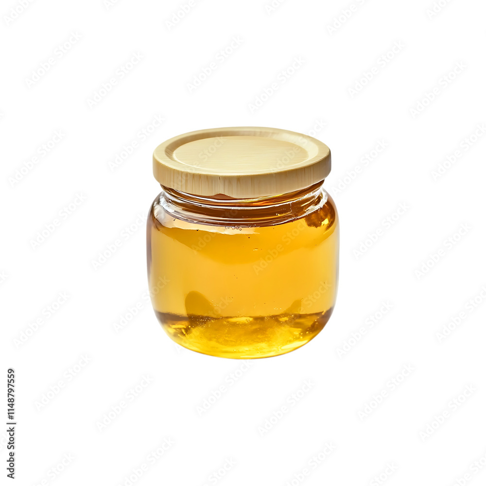 Pure honey in a bowl isolated on a transparent background. Pure honey in a bowl isolated on a transparent background.