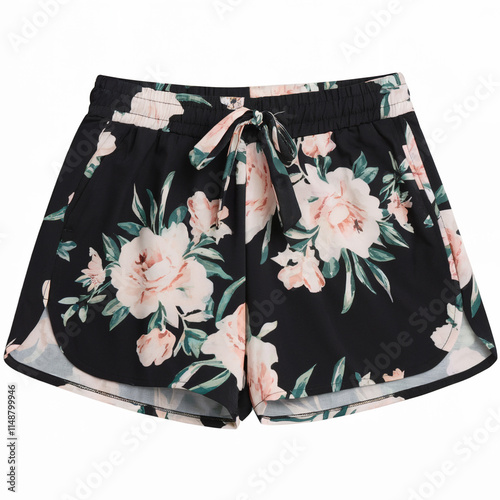 shorts for beach or running isolated or swim shorts with lightweight  photo