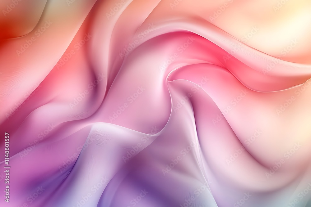 Fototapeta premium Abstract Pastel Swirling Fabric Design