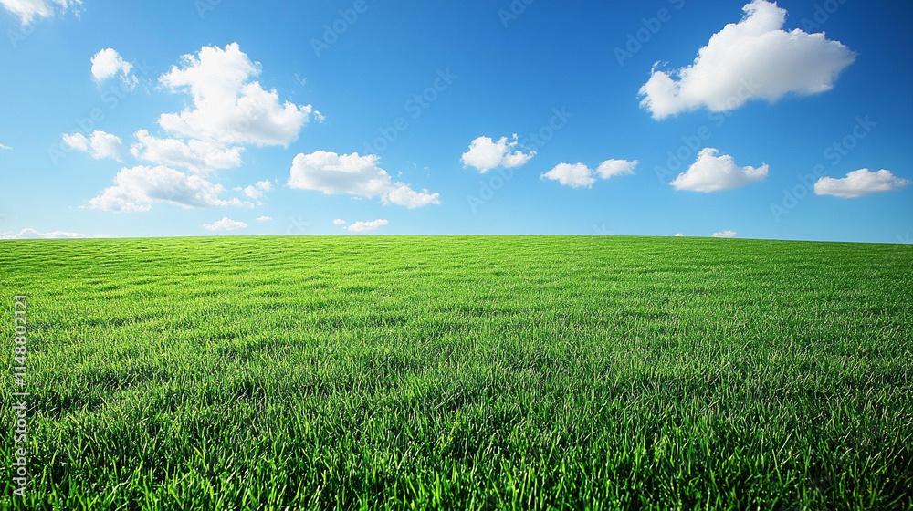 serene landscape of lush green hills and expansive meadows under a bright blue sky with fluffy white clouds, symbolizing peace, tranquility, and harmony in nature serene landscape of lush green hills and expansive meadows under a bright blue sky with fluffy white clouds, symbolizing peace, tranquility, and harmony in nature