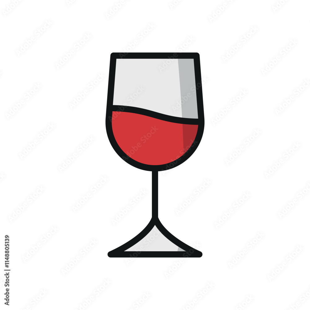 Wine drink icon brings a refined and classy touch Wine drink icon brings a refined and classy touch